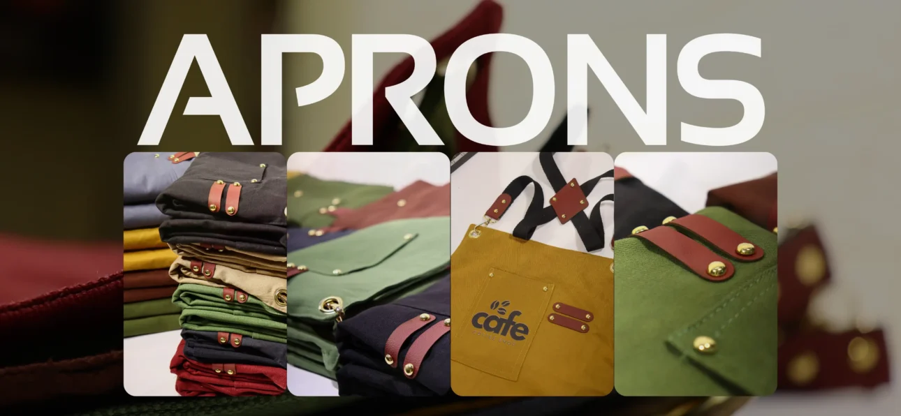 Multipurpose Aprons with triple layered waterproof material. Suitable for restaurants, cafe's, pottery, etc.