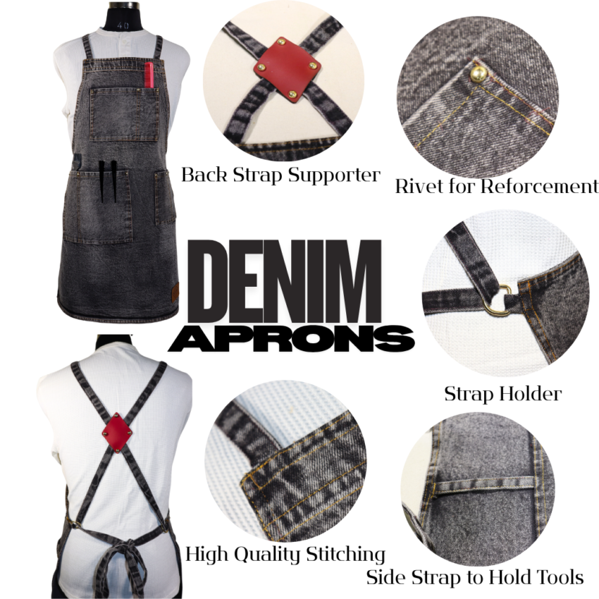 Black Denim Aprons in India